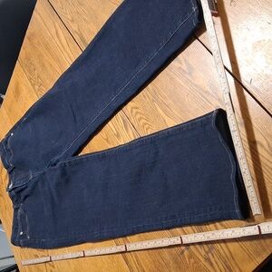 QUINCE Jeans Womens 30 BLUE BELLA STRAIGHT LEGS Preowned STRETCH Dark Wash Pants